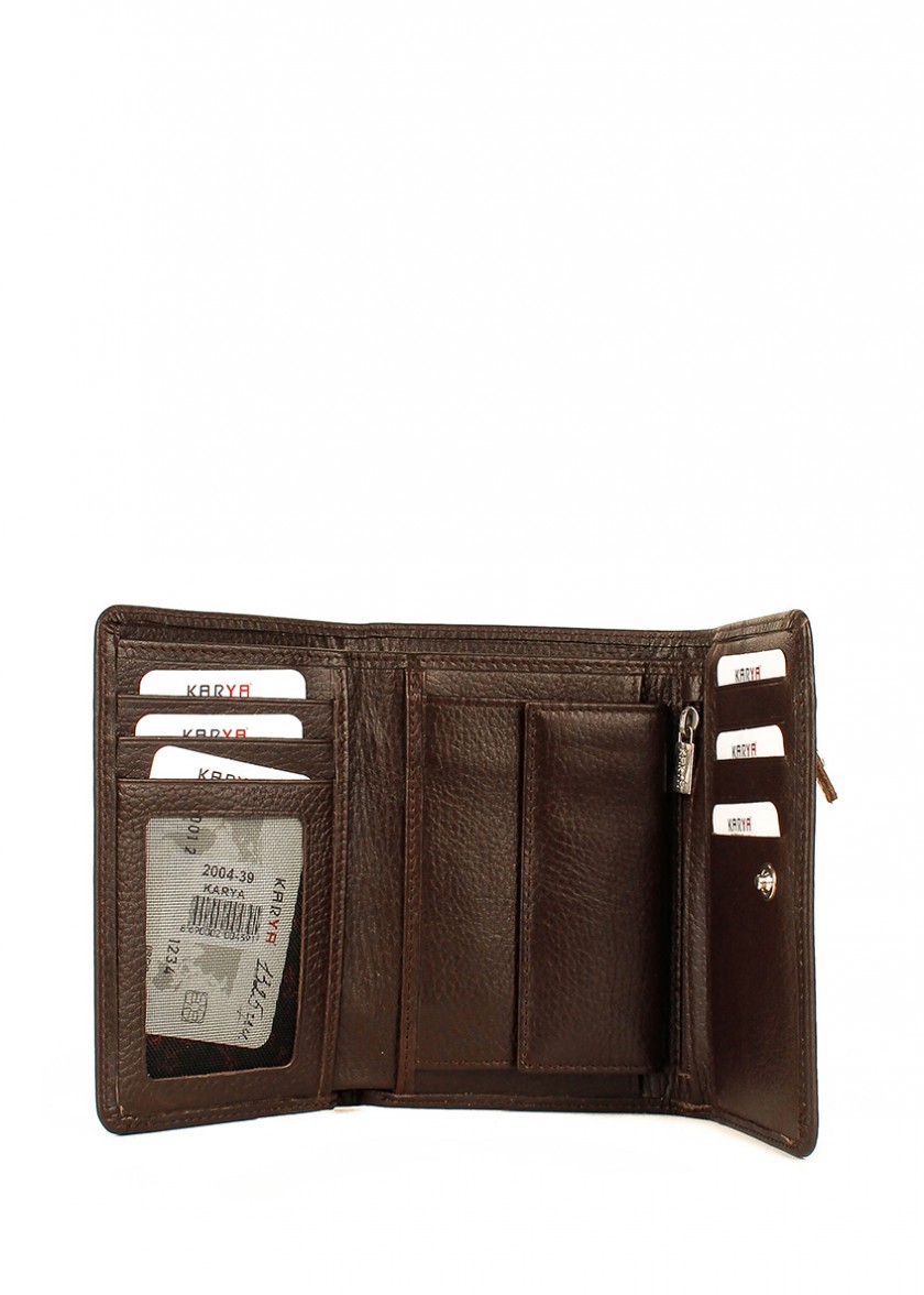 Гаманець Karya коричневий